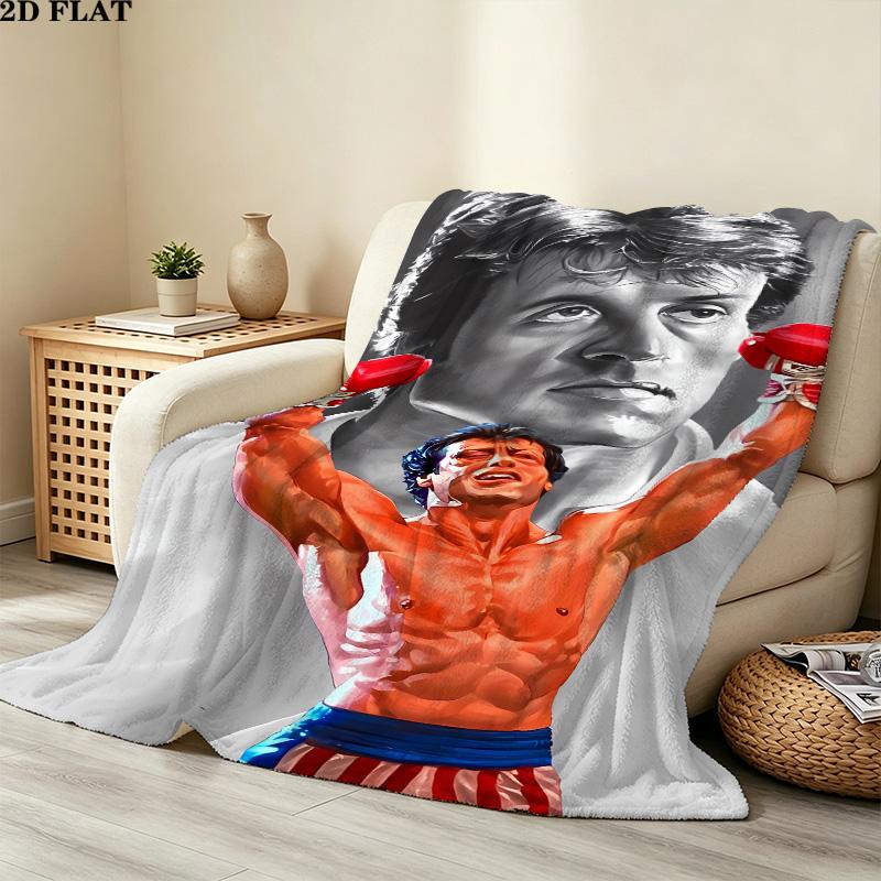 1PC Rocky Patterned Flannel Blanket Suitable For All Seasons For Home Decor Warmth And Comfort Gifts Holiday Present
