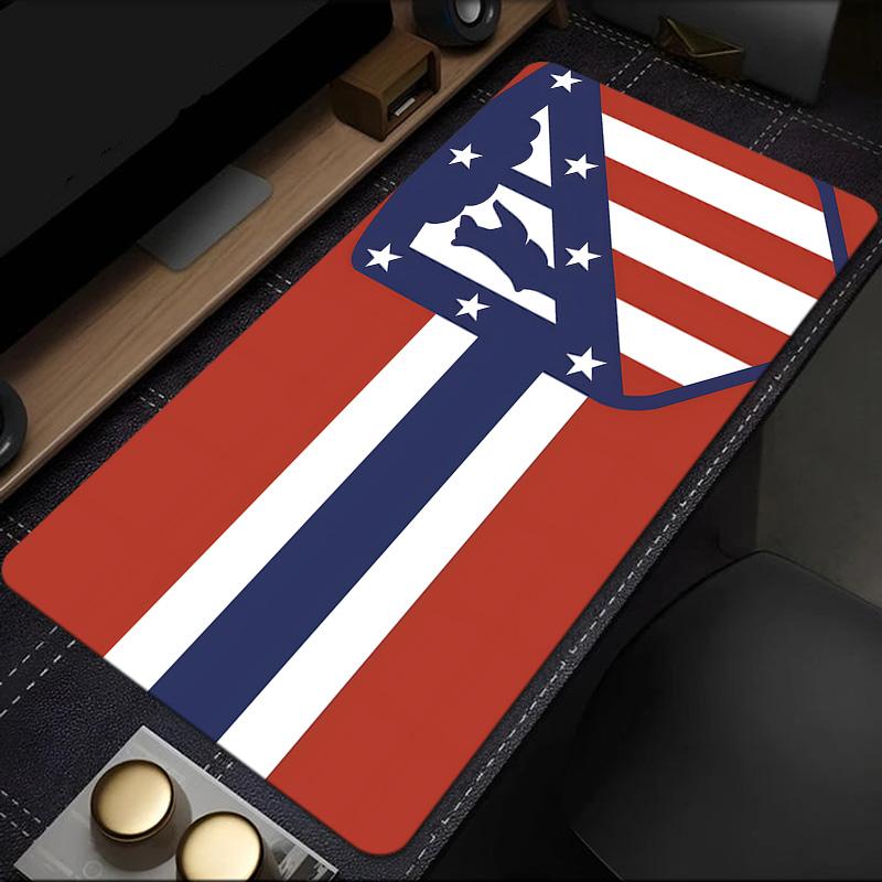 Atletico Madrid Crest Mouse Pad, Rubber Base, Mouse Pad for Gamers and Office Use, Gaming Desk , Easy To Clean Mat Christmas fan gifts