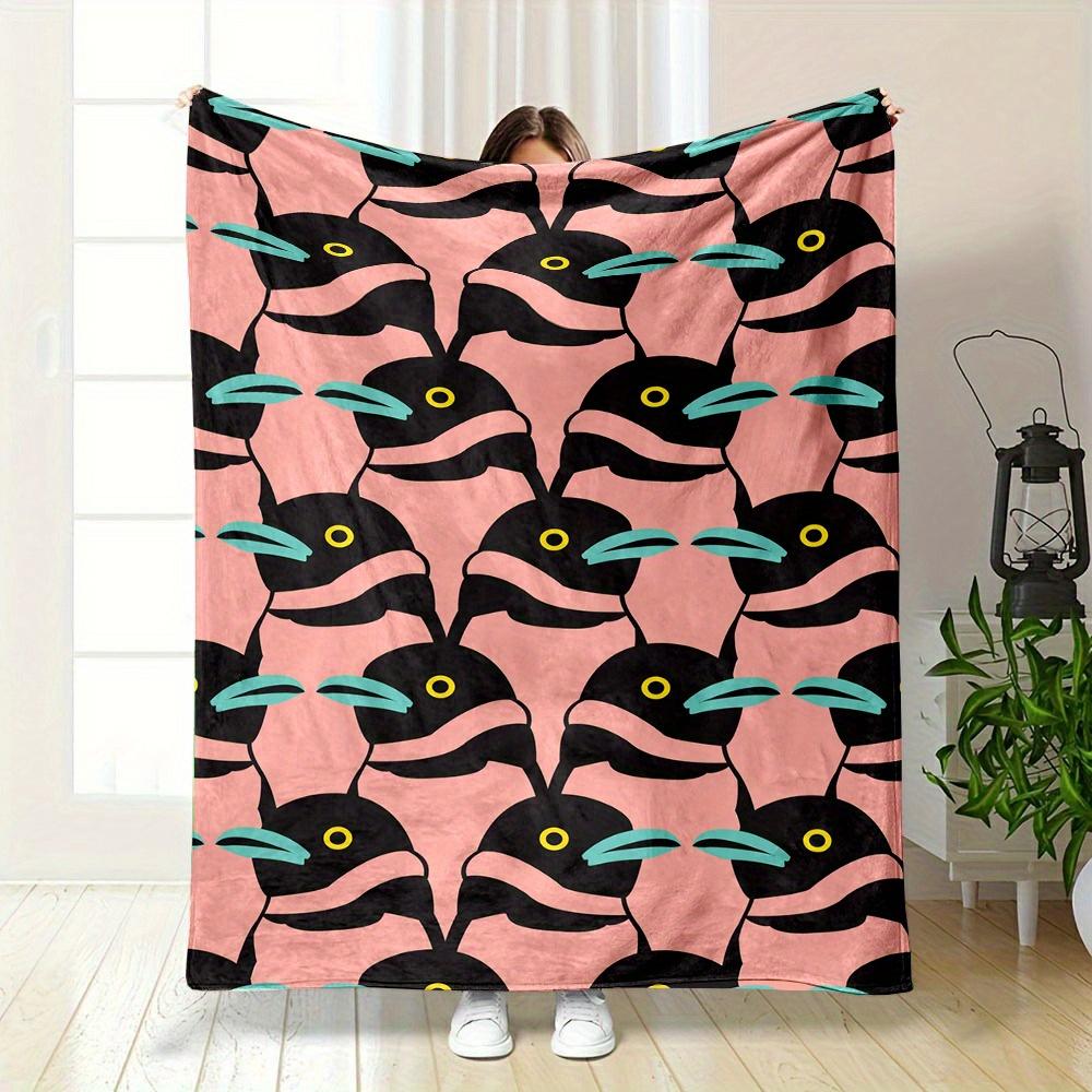 Weiche und flauschige Decke mit Pinguin-Print: Perfekt für alle Jahreszeiten
