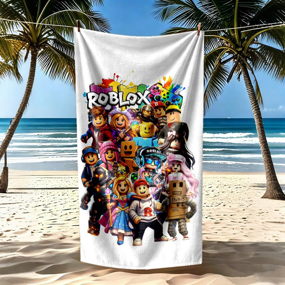 Roblox Strandtuch Superweiche Mikrofaser Schnelltrocknendes Gewebe Bequem Leicht