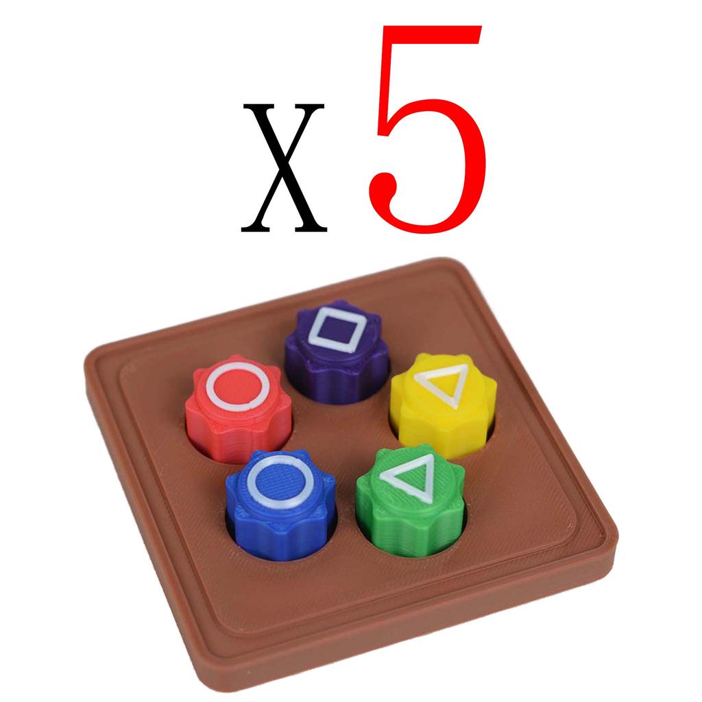 New Folk Game Sets Dice Party Game Props Square Circle Triangle Family Stone Catching Game Props Gonggi Jack Set For Kid