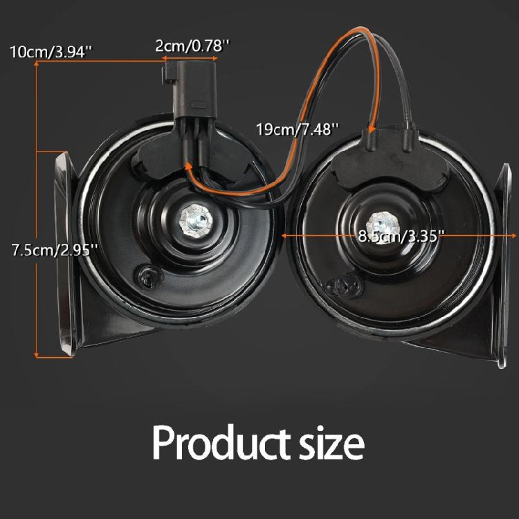 2 Pieces Direct Replacement Heavy Duty Loud And Clear Car Horns Tailored For Vehicles Between 2015 And 2022 Model Years