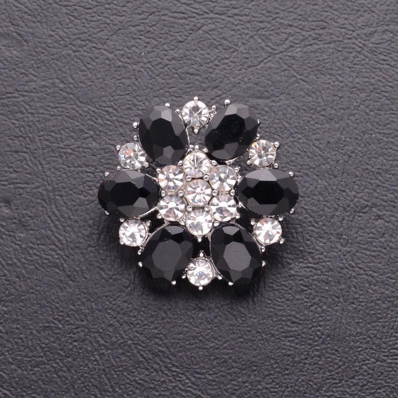 

3/6 шт 25 мм металлические полые 6 цветов цветочные сверкающие полные стразы пуговицы для одежды декоративные сделай сам швейные пуговицы ремесло 6pcs