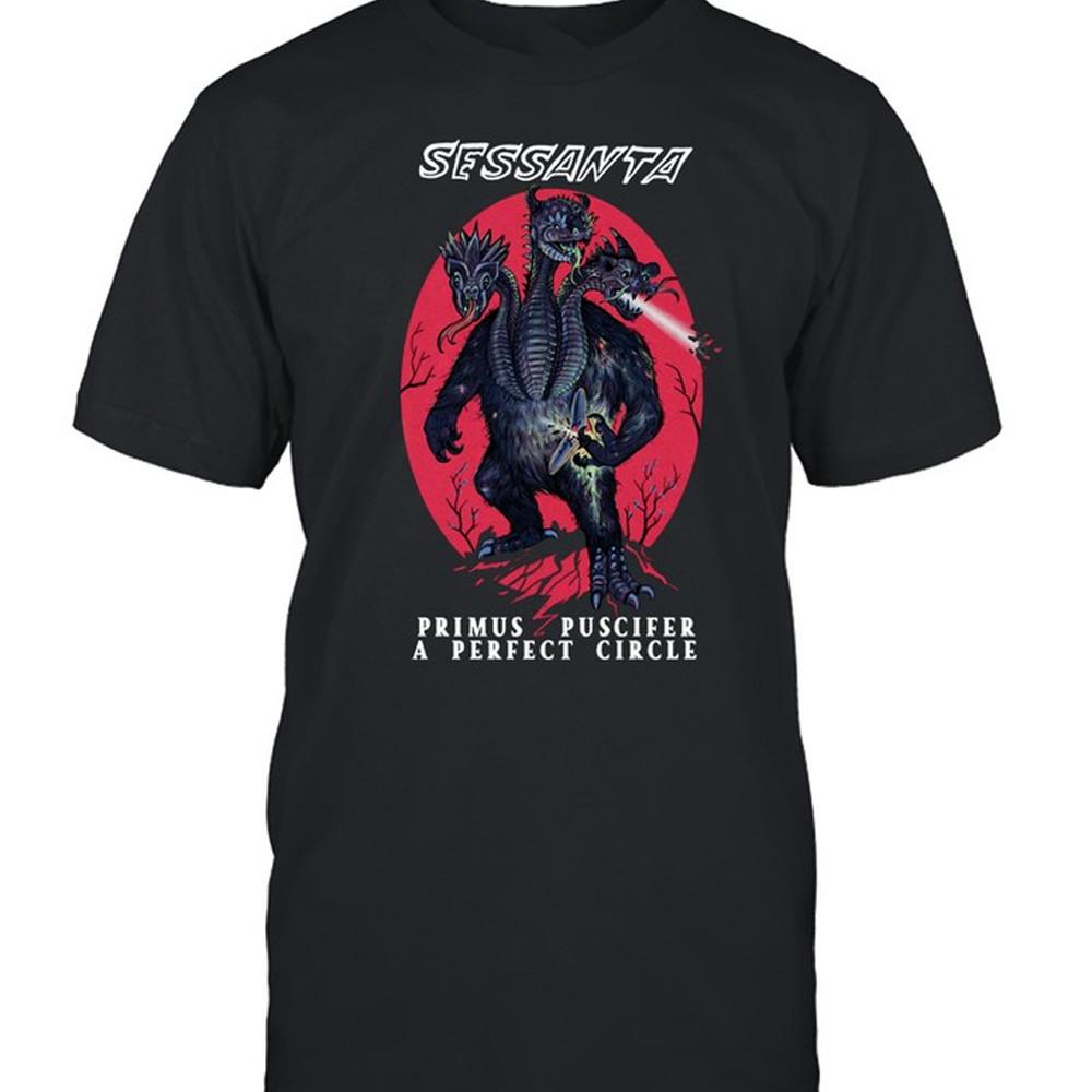 

2024 Sessanta album Primus Puscifer A Perfect Circle T-Shirt black JJ2339 L