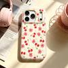 Pink Cherry Is Suitable for Apple Huawei Vivo Xiaomi Oppo Glory Matte Mobile Phone Case iPhone17 Premium Sense