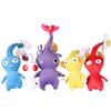 Set da 5 pezzi Giocattoli Peluche Pikmin Peluche Fiore Bocciolo Foglia Bambola Peluche Cartone Animato Peluche per Regalo
