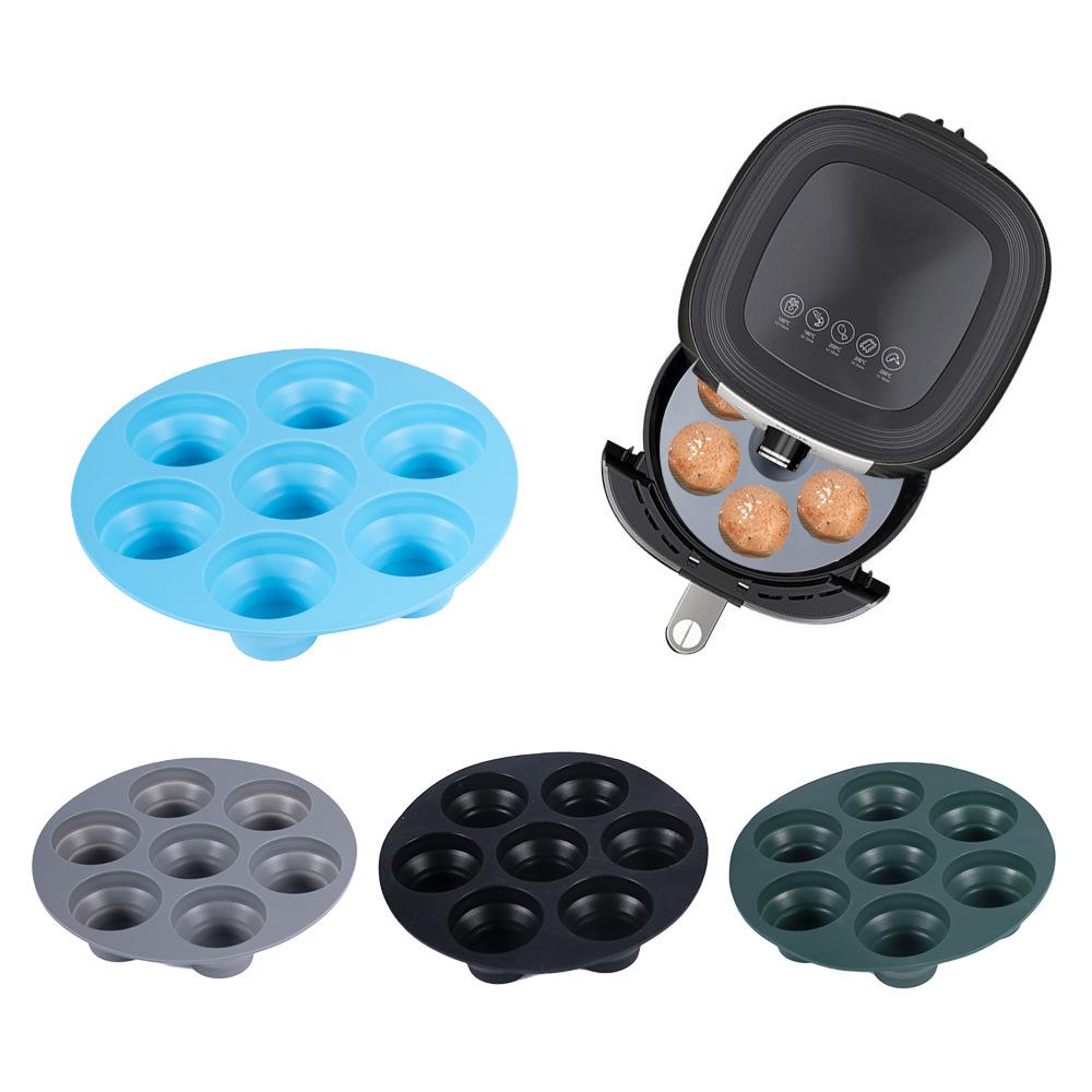 Air Fryer Frying Cage Dish Baking Pan Rack Tray Pot Accessories Silicone Cake Mould Simple DIY Kitchen Supplies Tool