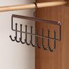 1pc Versatile Wooden Hat Organizer Rack with Hooks – Ideal for Caps,Belts, Ties, and Accessories Storage – Space-Saving for Home
