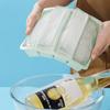 4-grid Long Square Ice Tray with Lid Food-grade Silicone Mold Freezer Tray Suitable For Beverage Cocktail Ice Tray Cube Ice Box