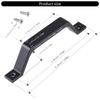 2Pcs Elegant Sliding Barn Door Handles 6.10Inch Aluminum Alloy Pull Accessory for Kitchen Cabinets and Furniture Door