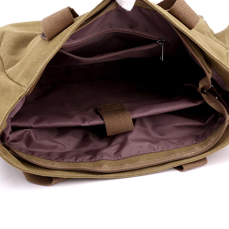 Płócienna retro torba crossbody, torebka do pracy, torba na ramię, torba do pracy, torebka o dużej pojemności