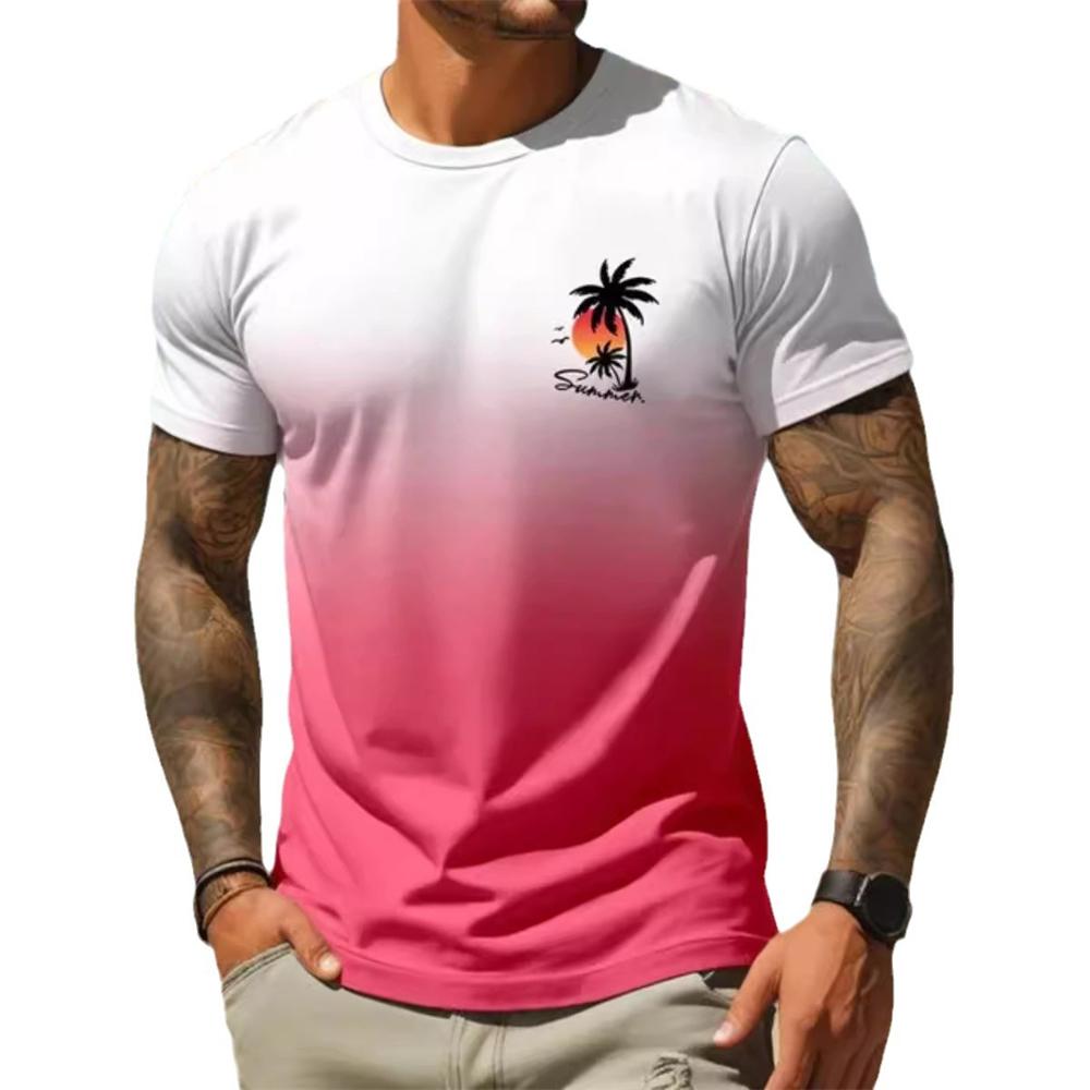 Men's T-shirt Summer 3D Printe Urban Street Style Men's Running Loose T-shirt