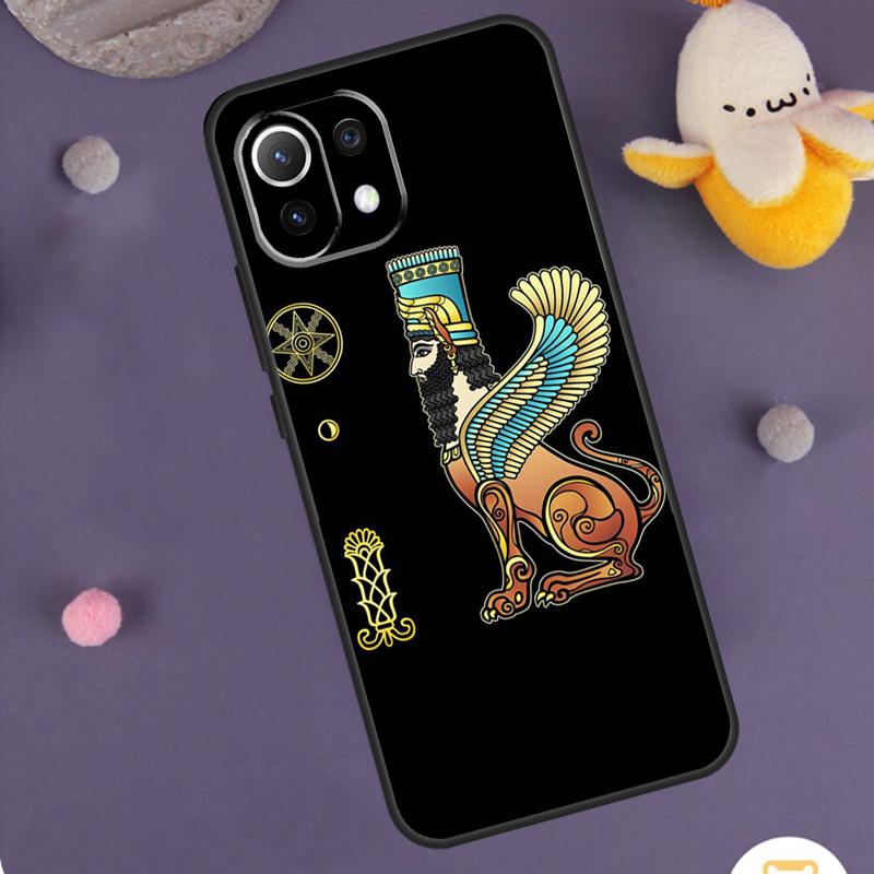 Lamassu Assyrian Winged Lion Case For Xiaomi 14 15 Ultra 13T 14T 15T 17 Pro Max POCO F5 F6 F7 X5 X6 X7 Pro F8 Ultra Cover