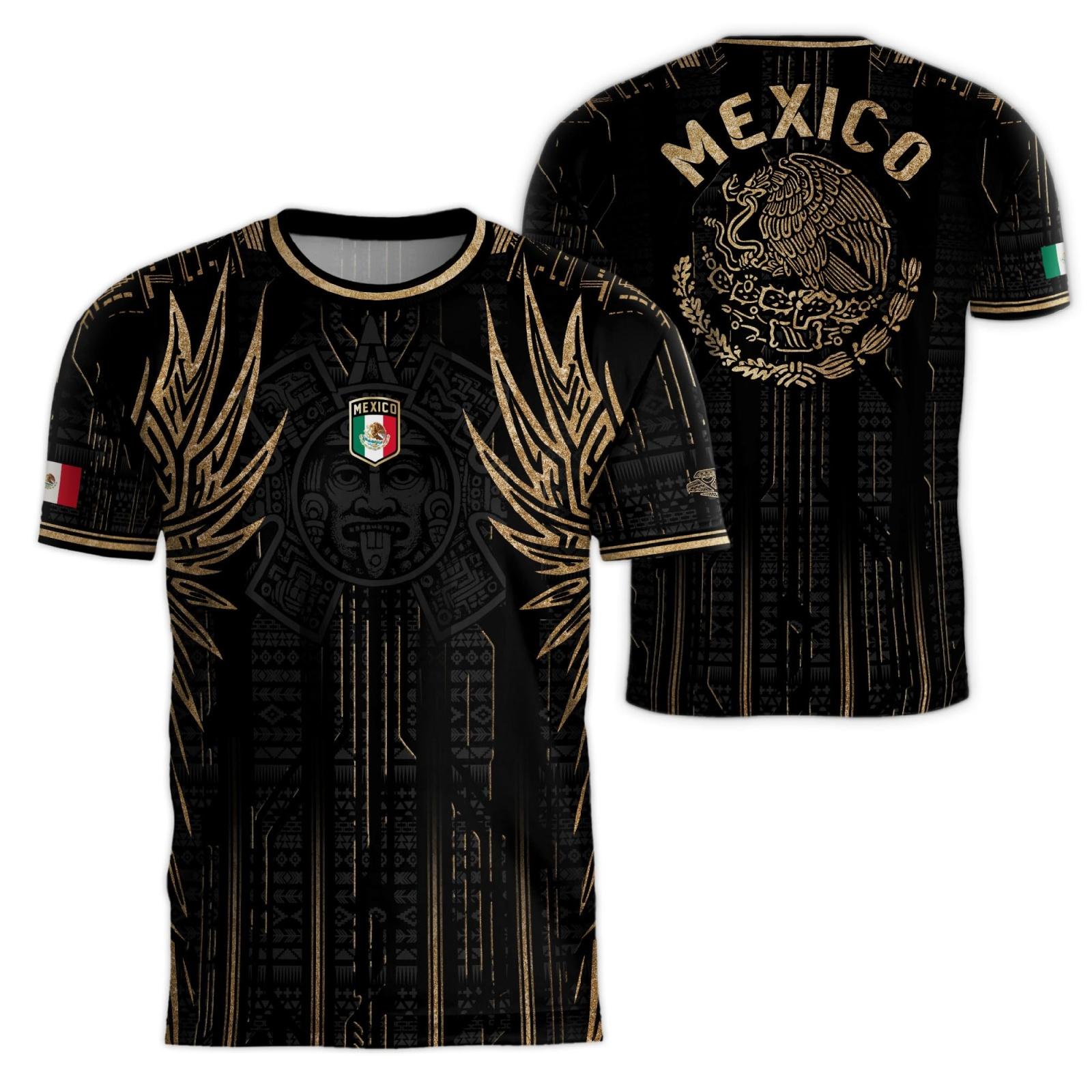 Men s Mexico Soccer - Neck Short Sleeve Printed T-Shirt for Fans, Soccer Fan Apparel M