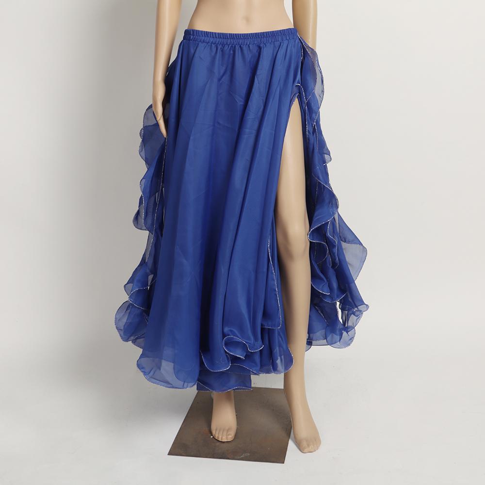 Tassels Sun Skirt Shining Spanish Skirt Belly Dance Skirt Show Costumes Dancing Skirt