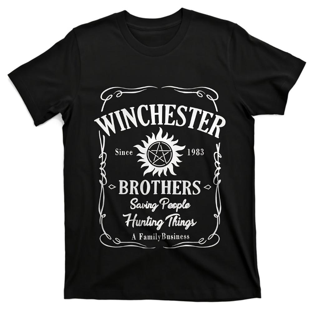 Unisexs Graphic TShirt Supernatural Winchester Brothers Dedicated To Hunting Creatures Unisexs TShirts For Summer