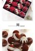 8cm Diamond Flocking Christmas Ball Set - Festive Tree Decorations