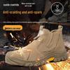 Men's Steel Toe Non-Slip Welding Work Shoes - High-Density, Anti-Smashing, Anti-Puncture, Wear-Resistant Safety Footwear