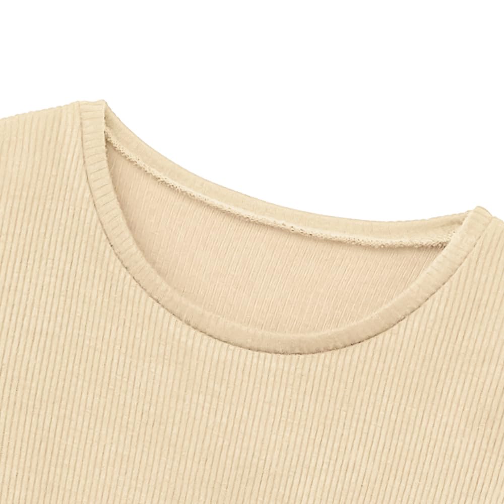 Gunze HOTMAGIC MH8446 Long Sleeve Cotton Warm Inner Rib Lanvin Navy Women's T-Shirt, Blend, Moisture-Wicking, Heat-Generating, Material,