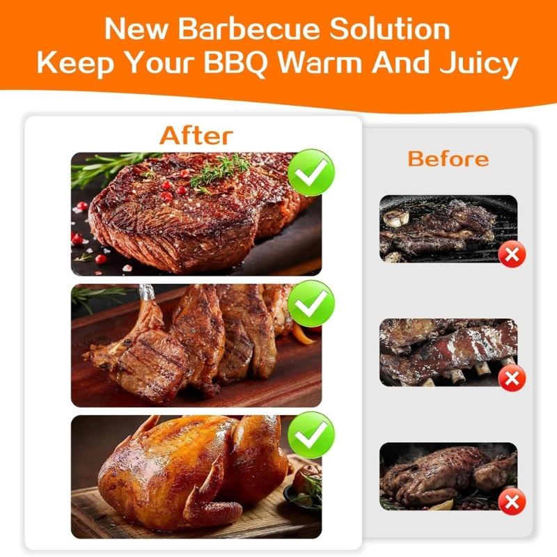Multipurpose Thermal Grill Blanket Insulated Food Storage Bag Wide Mouth Construction For Roasts Turkey Pork Shoulder