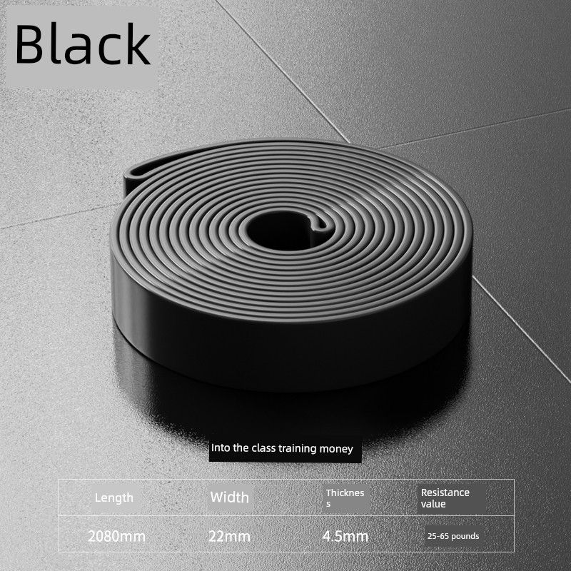 

Fitness Men and Women Pull-up Auxiliary Elastic Belt Black 25-65 Pounds [Advanced]]