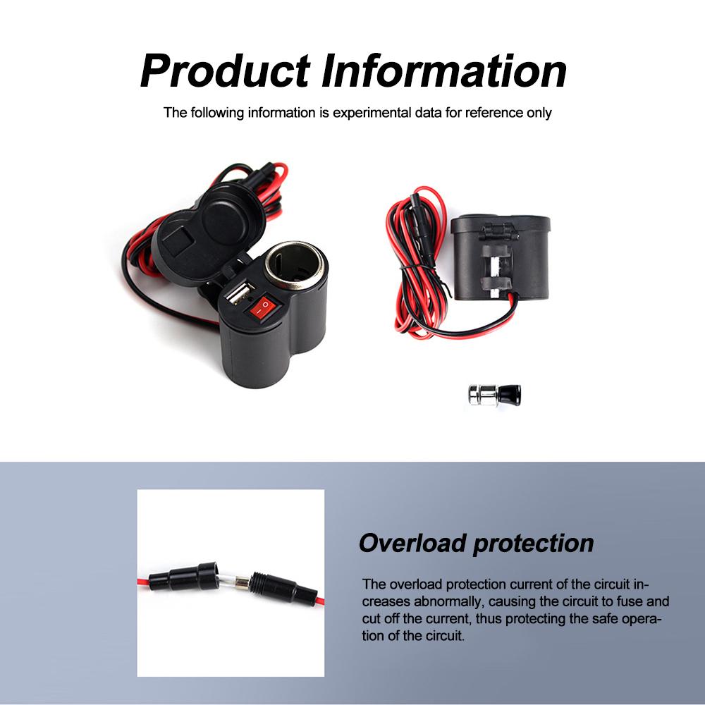 DC 12V-24V USB Ports Socket 3.1A With Switch Charger Built-In Car Camper Multi Plug Port Adapter Charger Recessed Cars