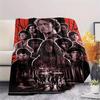 1PC the Warriors Print Flannel Blanket, High Quality Comfortable for All Seasons, Home Decor, Warmth and Comfort, Perfect for Christmas Gifts216