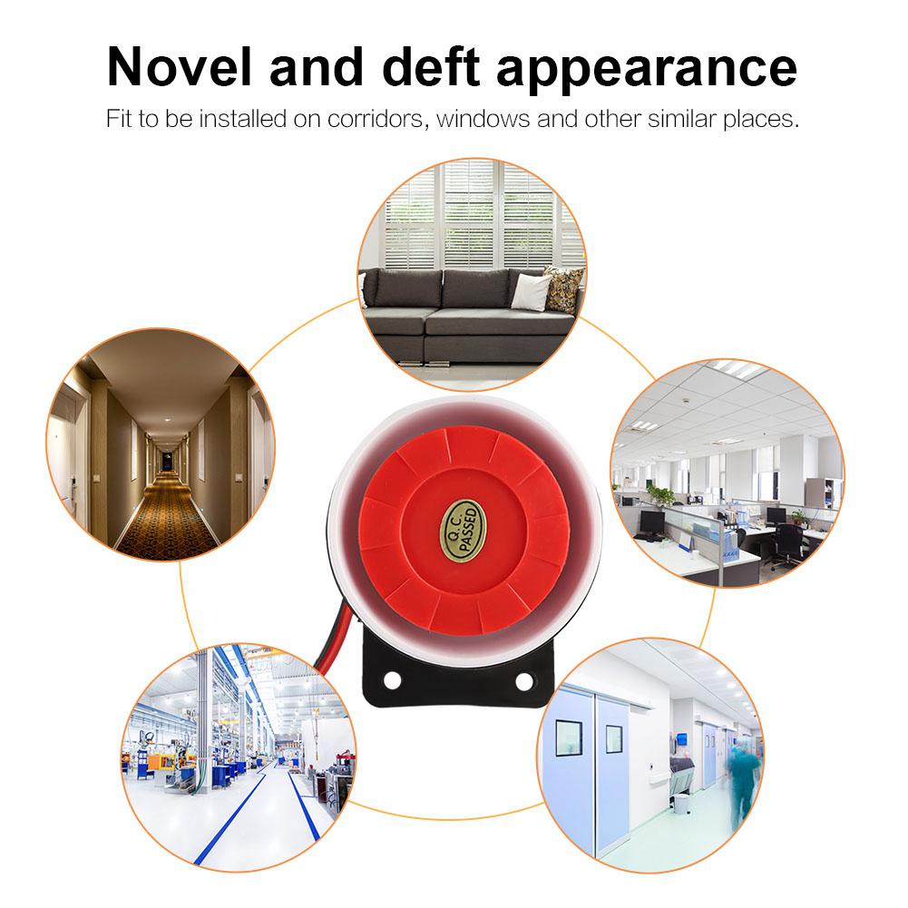 Indoor Ear Piercing Siren Mini Alarm Horn Home Security System