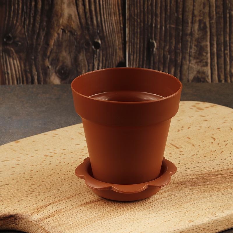 Bonsai Mousse Dessert Cup Wood Crumb Cake Pot for Pudding, Ice Cream, Jelly & Yogurt