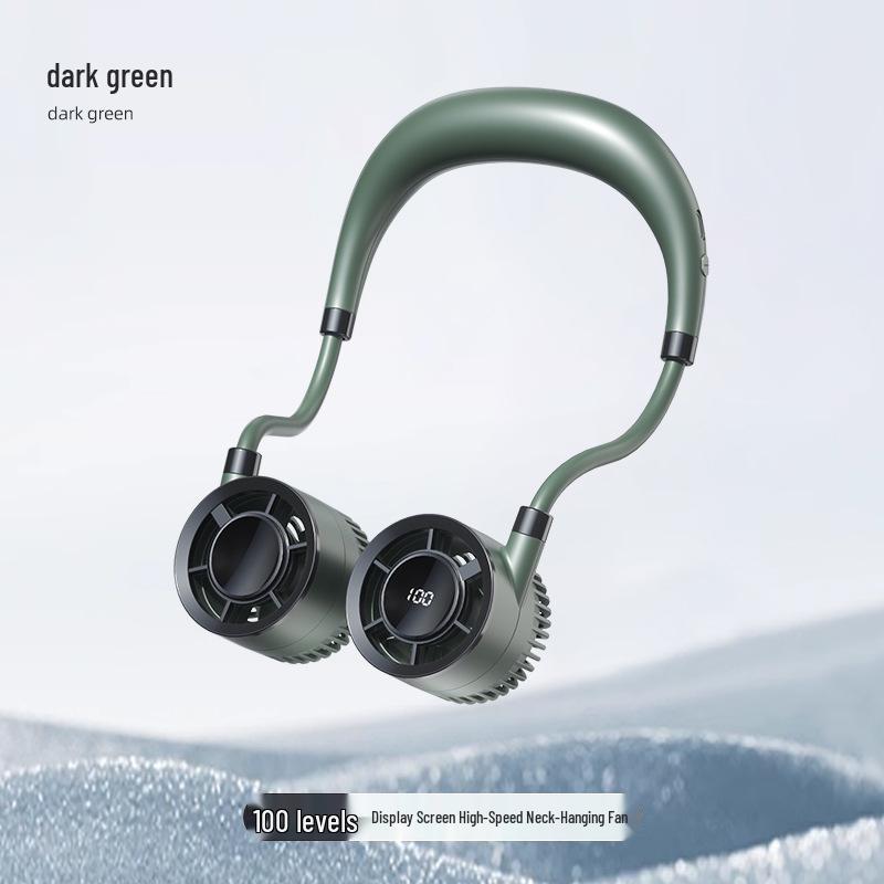 USB Rechargeable Bladeless Portable Neck Fan - Low Noise 6*6*18