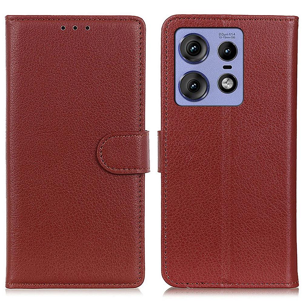 For Motorola Edge 50 Pro 5G Case Card Holder Wallet PU Leather Litchi Texture Folio Cover