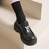 British Style JK Uniform Small Leather Shoes Women Spring and Autumn New Metal Butterfly Platform Women