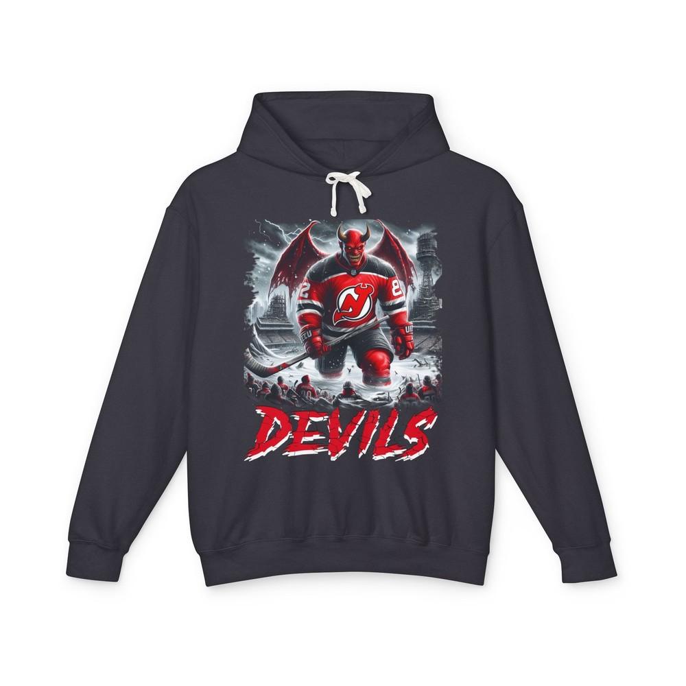 

Devils Lightweight Hoodie, Gothic Hooded Sweatshirt, Demon Graphic Pullover, 2XL