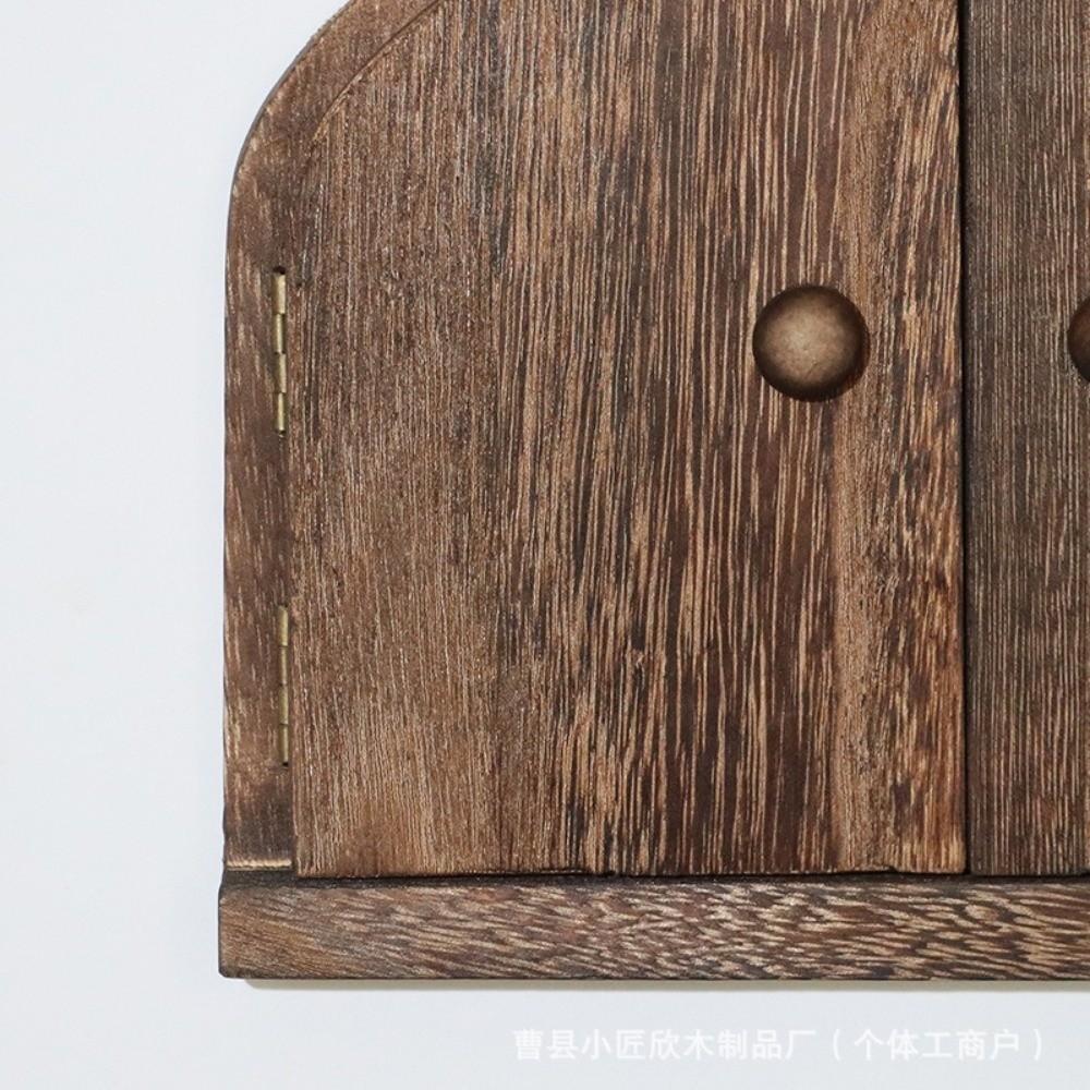 Rustic Style Solid Wood Switch Cover Self Adhesive Outlet Cover Switch Protector  Living Room