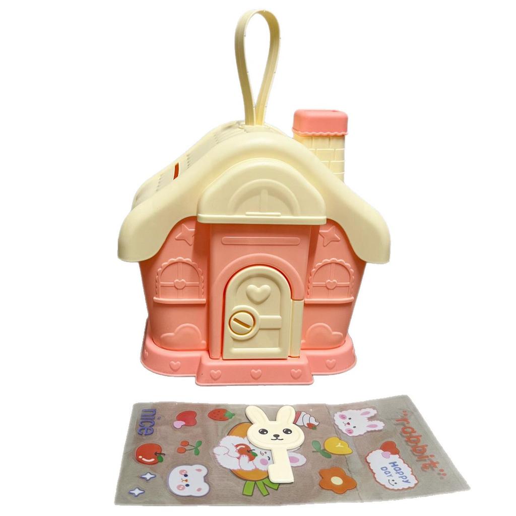 Large Capacity Cartoon Piggy Bank for Kids: Big House Savings for Boys & Girls