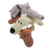 Puppy Squeaky Chew Toy Pineapple Patterned Fleece Puppy Chew Plush Toy for Home and Outdoor