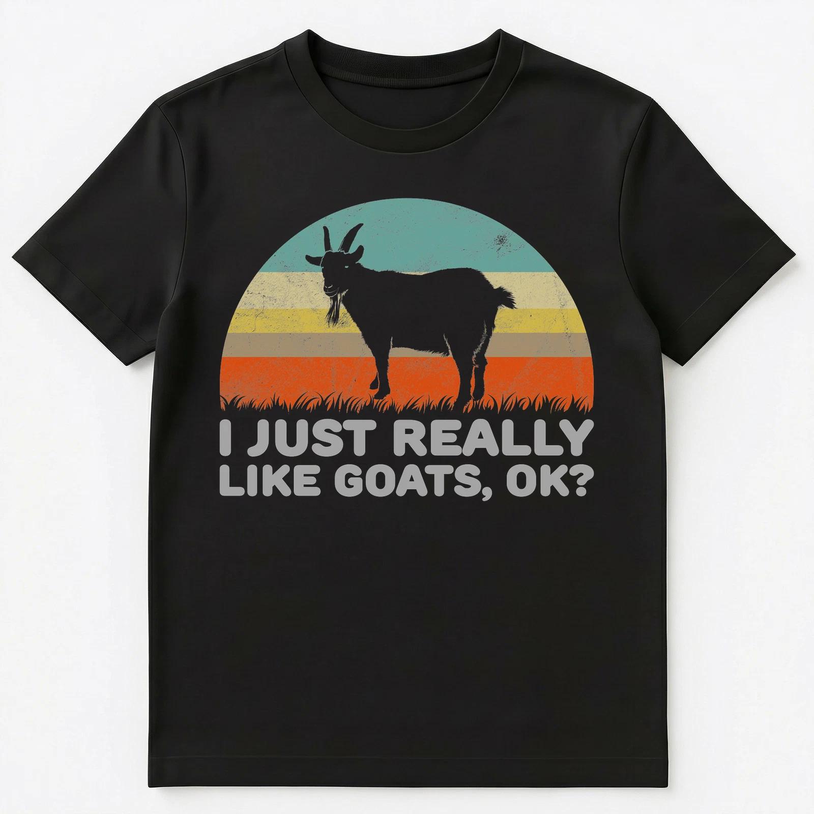 

Funny I Just Really Like Goats Ok T Shirt Unisex T-Shirt S