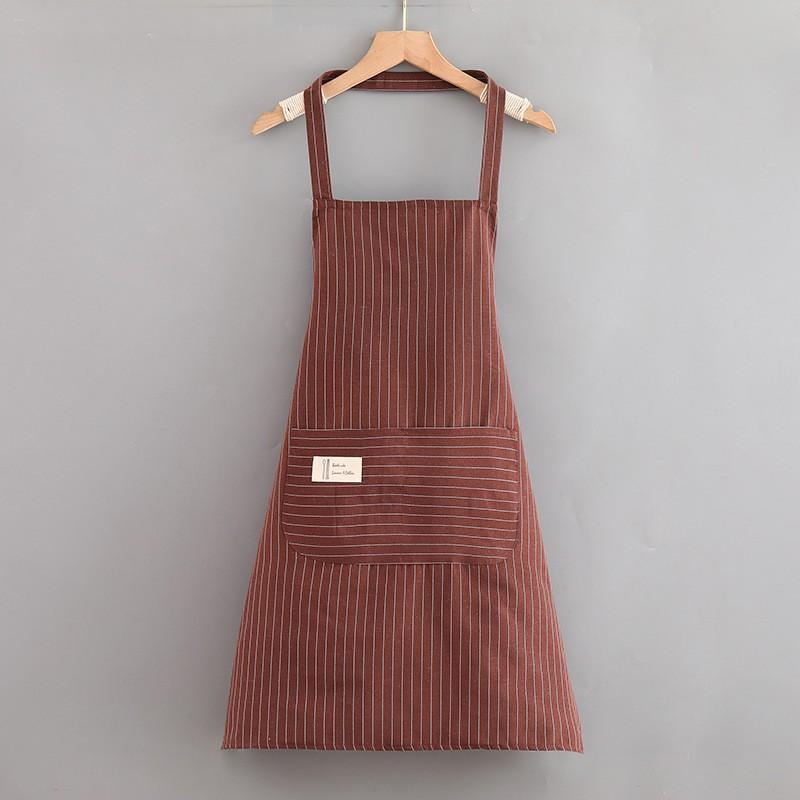 Fashion Home Cooking Kitchen Catering Breathable Apron Men's Long Sleeve Oil-proof Wear-resistant Work Women's Gown