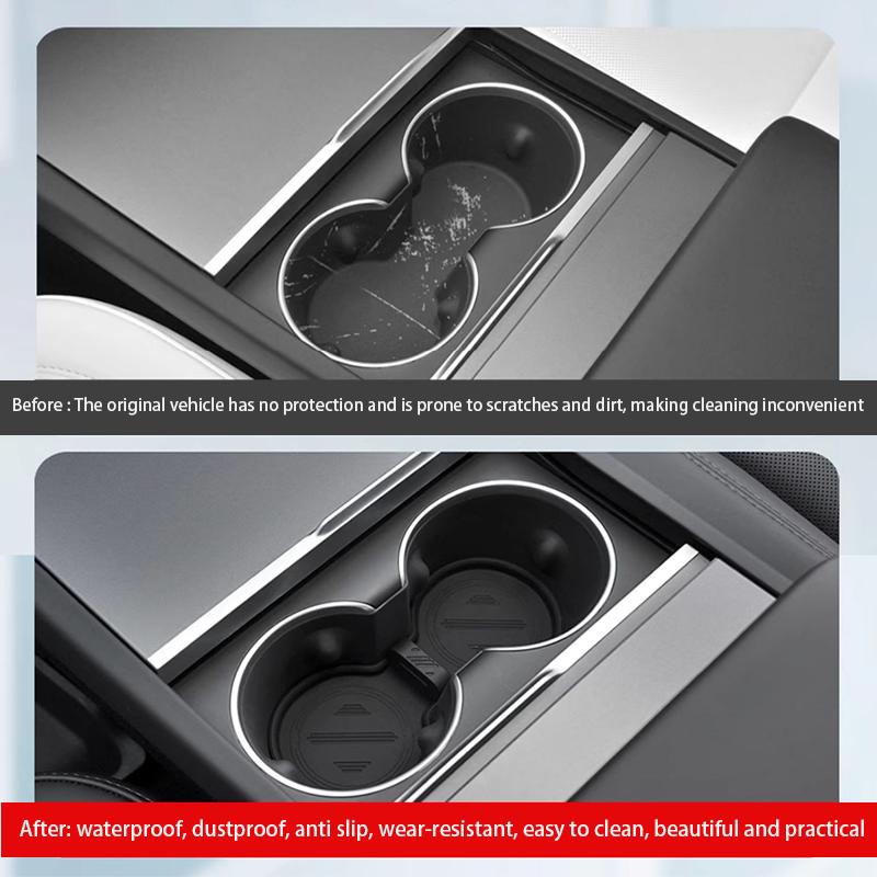 For Tesla Model Y (2025-2026) and Model 3 (2024-2026) Centre Console Slot Sliding Stopper Cup Holder Attachment Fixture
