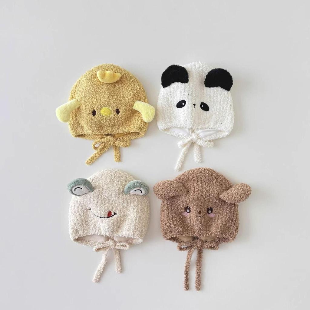 Korean Style Winter Warm Cartoon Knit Pullover Hat for Boys and Girls