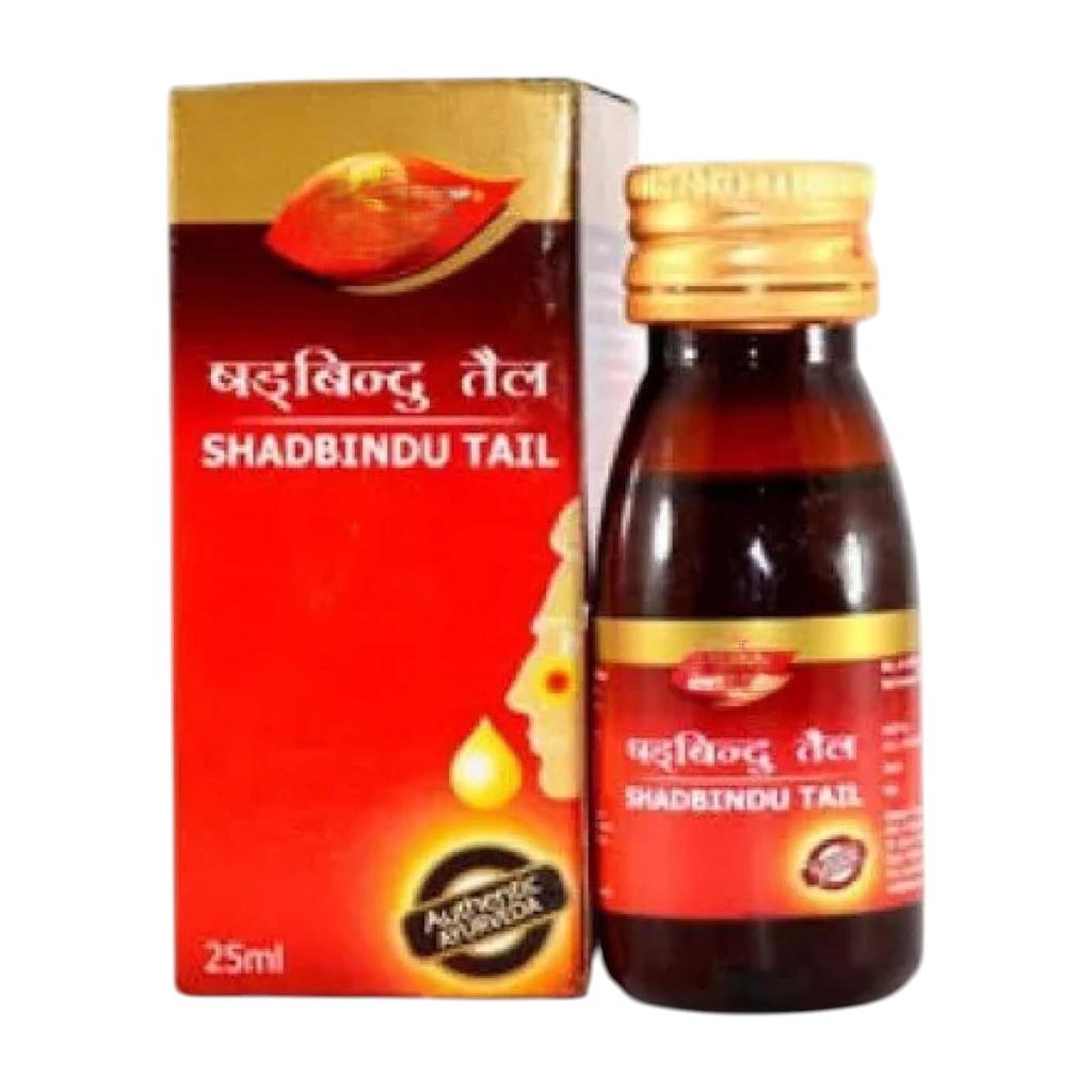 Dabur Shadbindu Tail 25ml Ayurvedic Nasal Oil for Sinus Relief and Headache Comfort
