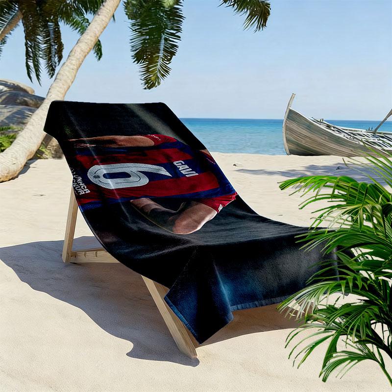Gavi Print Beach Towel, Large Soft Quick Dry Towel for Beach Camping Swimming
