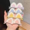 1 Pair Women Plush Hair Clip Fashion Colorful Cat Ear Hairpin Female Small Hair Clip Girls Hair Accessories