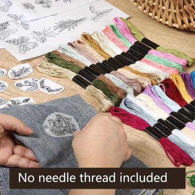 Water Soluble Stabilizer Embroidery Patterns, Stick and Stitch Embroider Paper Wash Away, Flower Floral Daisy Butterfly Designs