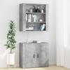 Vidaxl Tall Cabinet, Concrete Grey