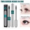 QIC Mascara 4d Slender Thick Make-up Two Brush Heads In