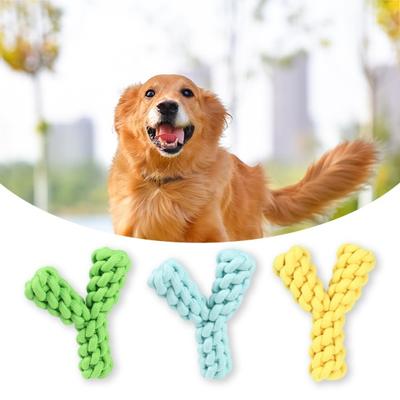 Stimulating Dog Toy Y-shaped Design Bite Resistant Teeth Grinding Reduce Vandalism Promote Health Chewing Pet Toy
