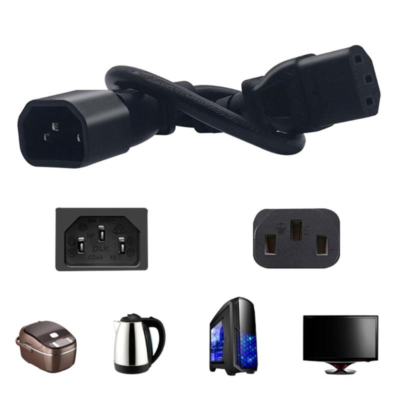 IEC 320 C14 To C13 Extension Power Cable IEC 320 C14 Male To C13 Female Power Converters Cable for TV PC Computer