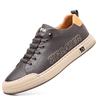 2024 New Lace-Up Male Comfortable Casual Shoe Genuine Leather Breathable Mens Sneakers All-match High Quality Skate Shoes Men