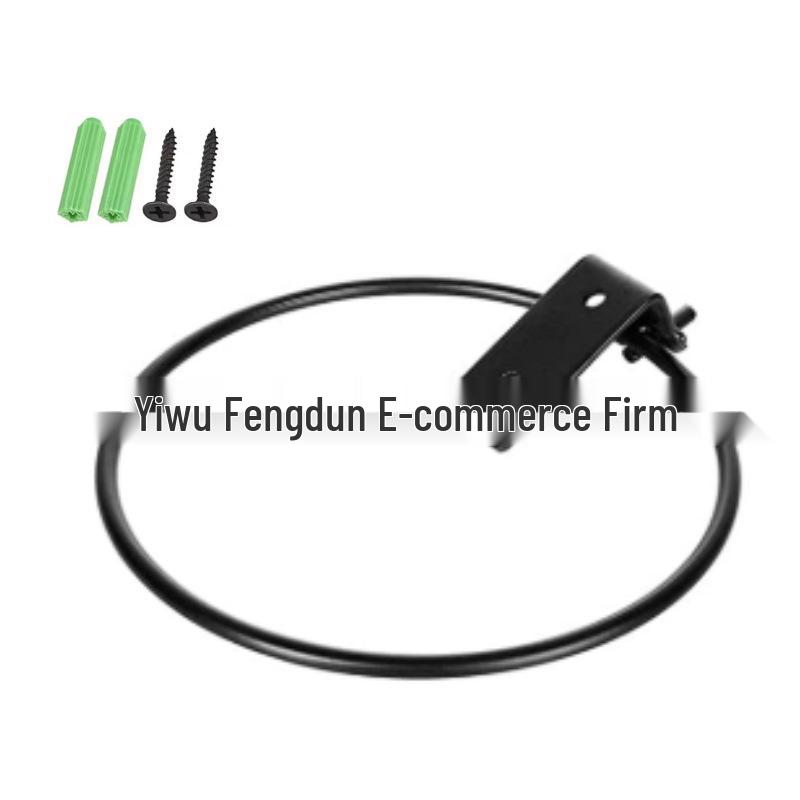 Wall-Mounted Metal Ring for Hanging Floral Plant Support and Flower Pots